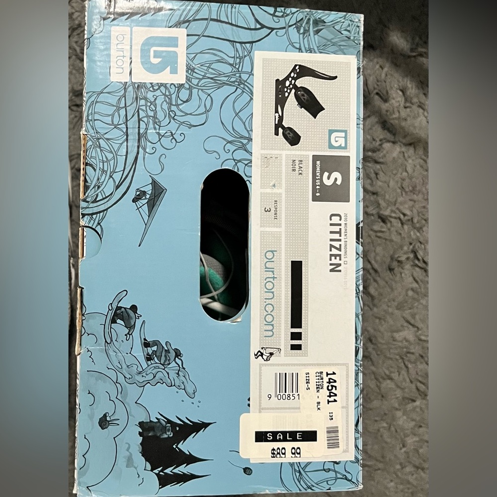 Burton Black Citizen bindings